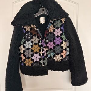 Sea New York Black Sherpa Puffer Jacket